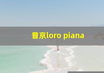 普京loro piana